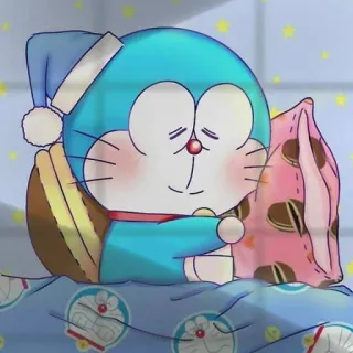 😴 Doraemon 卡通, 哆啦A梦, 睡觉, 可爱, 动漫 telegram sticker