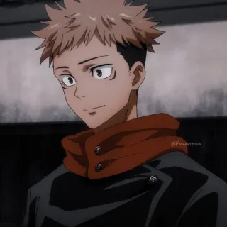 😊 Yuji Itadori Jujutsu Kaisen Аниме, Jujutsu Kaisen, Юдзи Итадори, Манга, Мультфильм, Персонаж telegram sticker