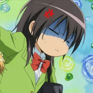 📌 Anime, wütend, Mädchen, Schuluniform telegram sticker