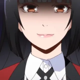 😏 Yumeko Jabami Kakegurui Anime, Fille, Femme, Kakegurui, Yumeko Jabami, Jeux d'argent telegram sticker