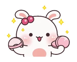 Monkey and Bunny @schweitzz telegram stickers