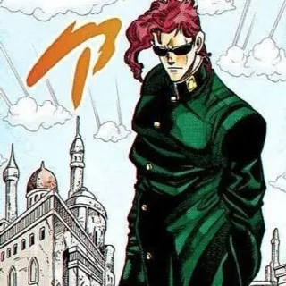 🌟 Noriaki Kakyoin JoJo's Bizarre Adventure Noriaki Kakyoin, JoJo's Bizarre Adventure, Anime, Manga, Personnage, Cool telegram sticker