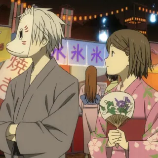 🇯🇵 Anime, Festival, Máscara, Yukata, Verão, Cultura Japonesa telegram sticker