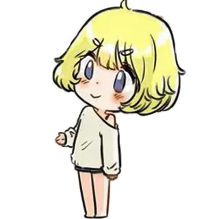 😍 милый, аниме, манга, мультфильм, чиби, каваий, персонаж telegram sticker