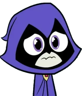 🖤 Raven Teen Titans Go! Рейвен, Юные титаны, вперед!, Мультфильм, DC Comics, Супергерой, Магия telegram sticker