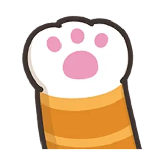 🐵 고양이 발바닥, 고양이, 발바닥, 동물, 귀여운 telegram sticker