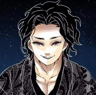 🎒 Muzan Kibutsuji Demon Slayer มุซัน, คิบุตสึจิ, ดาบพิฆาตอสูร, อนิเมะ, มังงะ, ปีศาจ, ตัวร้าย whatsapp sticker