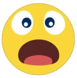 😦 Emoji, scioccato, sorpreso, faccia, espressione telegram sticker