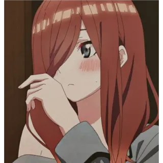 💦 anime, słodkie, dziewczyna, rumieniec, manga telegram sticker
