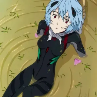 🌊 Rei Ayanami Neon Genesis Evangelion อนิเมะ, มังงะ, ตัวละคร, บาดเจ็บ telegram sticker