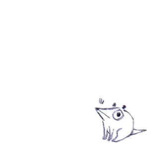 😐 zwierzę, ilustracja, słodki, szkic, opos, kreskówka telegram sticker