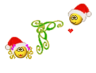 ⭐ 이모티콘, 크리스마스, 휴일, 산타 모자, 축제 whatsapp sticker