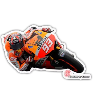 🚀 moto, carreras, repsol, honda, motorsport, moto whatsapp sticker