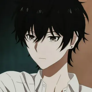 🕳 Anime, Manga, Personaje, Chico, Ilustración, Dibujo animado whatsapp sticker