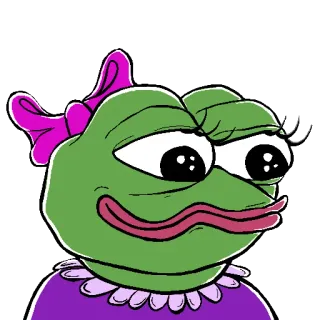 Female Pepe telegram stickers