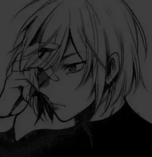 📓 Anime, Manga, Charakter, Zeichnung, Illustration telegram sticker