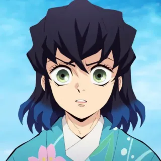 👺 Inosuke Hashibira Demon Slayer Anime, Demon Slayer, Inosuke Hashibira, Manga, Personnage, Portrait, Dessin animé telegram sticker