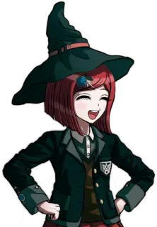 😄 Himiko Yumeno Danganronpa V3: Killing Harmony Anime, Magik, Wiedźma, Słodkie, Danganronpa whatsapp sticker