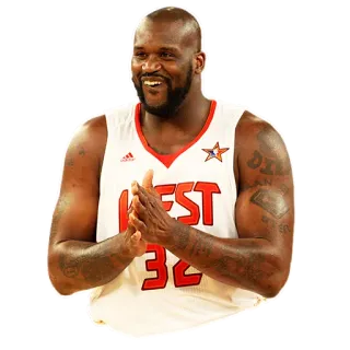 🤓 Shaquille O'Neal Shaq, Pallacanestro, NBA, Atleta, Celebrità, Sport telegram sticker