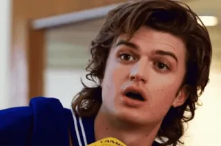 😦 Steve Harrington Stranger Things Steve Harrington, Stranger Things, karakter, potret, acara TV whatsapp sticker