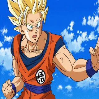 🤜 Goku Dragon Ball Anime, Goku, Dragon Ball, Super Saiyan, Combat, Manga, Dessin animé telegram sticker