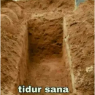 🤡 tidur sana сон, могила, похороны, смерть telegram sticker