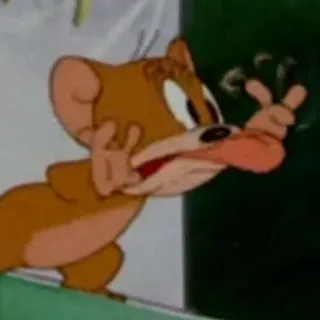 😛 Jerry Mouse Tom and Jerry cartoon, mouse, funny, character, animation telegram sticker