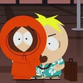 🌟 Kenny McCormick South Park South Park, Kenny, Butters, dibujos animados whatsapp sticker