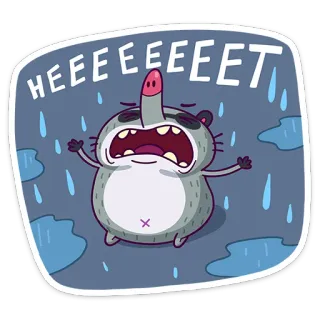 Полоскун Бублик :: @stickroom whatsapp stickers