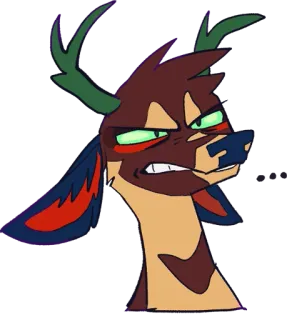 Click the Deer telegram stickers