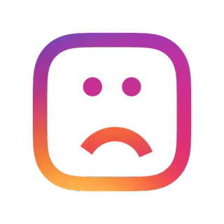 🙁 instagram, logo, gradien, media sosial telegram sticker