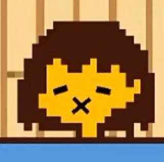 😵 Frisk Undertale Pixel art, Video game, Undertale, Frisk, Karakter telegram sticker
