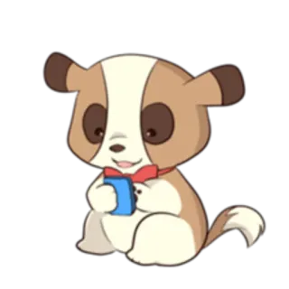 📱 cane, animale, animale domestico, cartone animato, carino, cucciolo whatsapp sticker