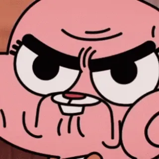 😑 Nicole Watterson The Amazing World of Gumball Desenho animado, Bravo, Engraçado, Meme telegram sticker