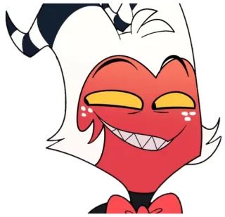 😏 Moxxie Helluva Boss мокси, helluva boss, мультфильм, смешной, милый, стикер telegram sticker