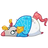 🤪 szczur, mysz, ser, zwierzę, kreskówka whatsapp sticker