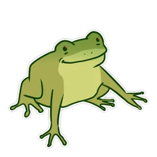 😡 frog, animal, nature, amphibian, green, cartoon telegram sticker