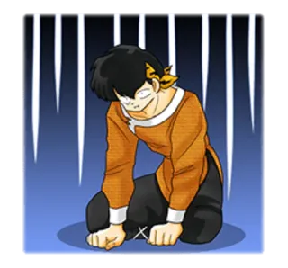 😨 Ranma Saotome Ranma 1/2 Anime, Sztuki walki, Walka, Manga, Chłopak, Postać whatsapp sticker