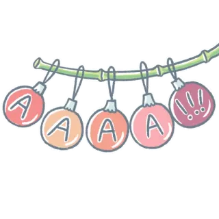 😩 A オーナメント, クリスマス, 飾り, 文字, アルファベット telegram sticker