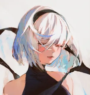 2B nier automata - @Twinsxyaly telegram stickers