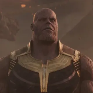 💜 Thanos Thanos, villain, Marvel, supervillain, purple telegram sticker
