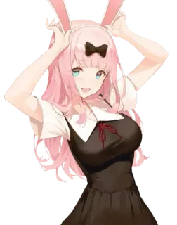 😋 Chika Fujiwara Kaguya-sama: Love Is War Anime, Chika, Kawaii, Conejo, Kaguya-sama whatsapp sticker