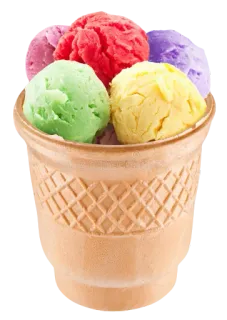 🍧 Eis, Dessert, Essen, Süß, Eistüte, Bunt whatsapp sticker