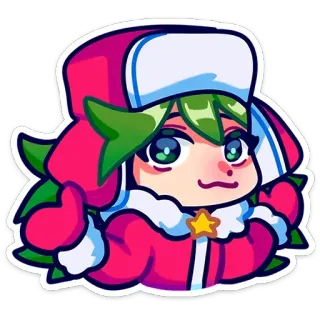 ☺ Аниме, Мультфильм, Персонаж, Милый, Иллюстрация, Наклейка telegram sticker