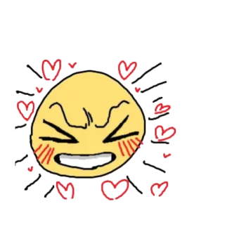 😙 Emoji, Amor, Coração, Raiva, Expressão, Fofo telegram sticker