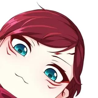 😍 Anime, Manga, Süß, Gesicht, Ausdruck, Cartoon telegram sticker