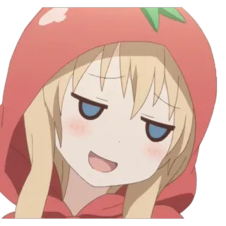 😀 anime, cartoon, girl, tomato, smug, cute telegram sticker