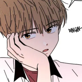 📜 DINGIN- anime, dibujos animados, niño, lindo, dibujo telegram sticker