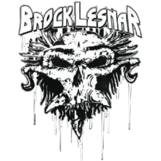 👊 Brock Lesnar BROCK LESNAR lucha libre, Brock Lesnar, cráneo, luchador telegram sticker
