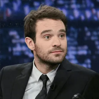 😐 Charlie Cox attore, celebrità, uomo, ritratto whatsapp sticker